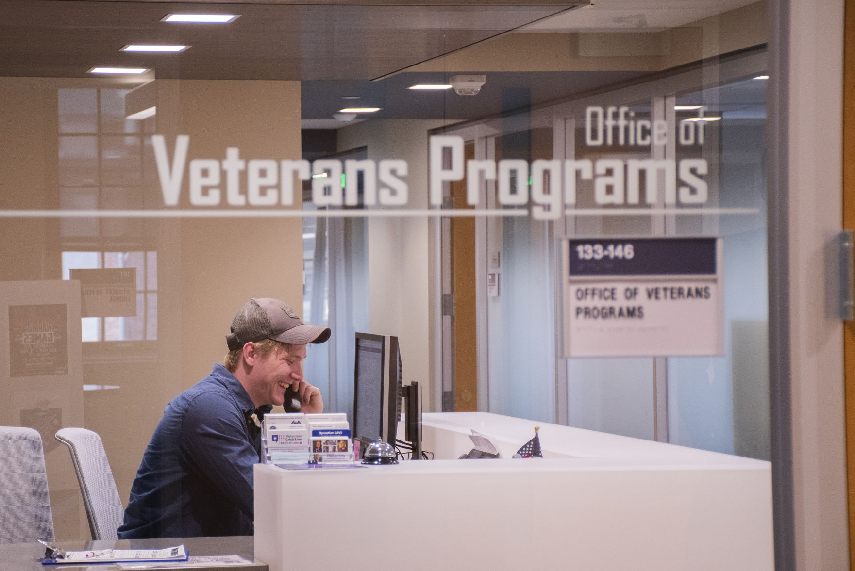 Student Veteran Center Study Room w/ Harley